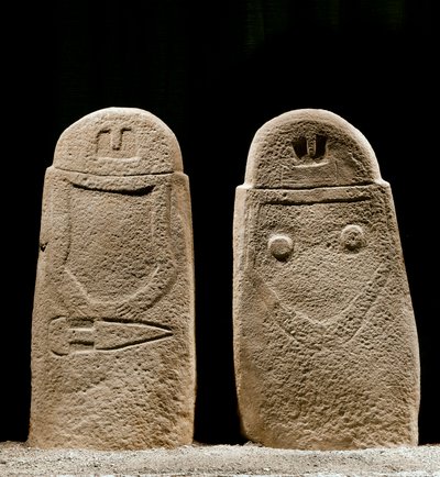 Due menhir di uomo e donna dell