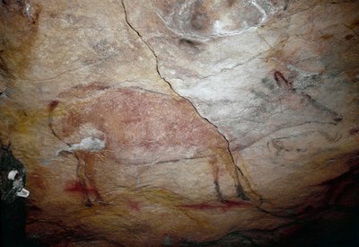 Preistoria: pittura rupestre di un cervo del Paleolitico superiore (Magdaleniano) da Prehistoric Prehistoric