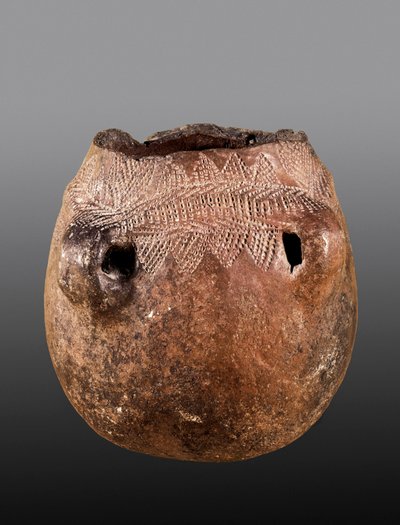 Preistoria: vaso di ceramica, neolitico. Proveniente da Cacin da Prehistoric Prehistoric