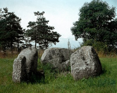 Preistoria: vista del dolmen di Chianca con il suo corridoio d