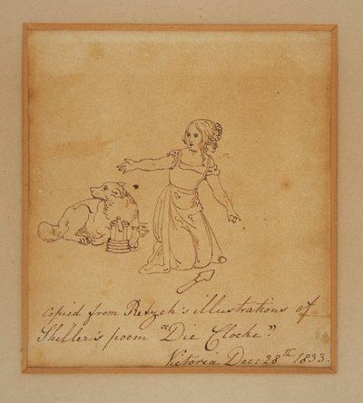 Schizzo della Principessa Vittoria da Princess Royal (1840 1901) Victoria