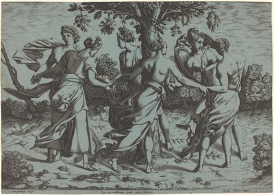 Danza delle Driadi da Probably French 16th Century after Pierre Milan after Rosso Fiorentino