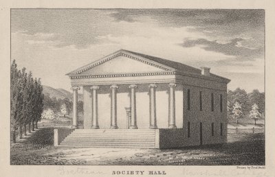 Sala della Società Goetheana, Marshall College, Mercersberg, PA, 1830 da Prof. Budd
