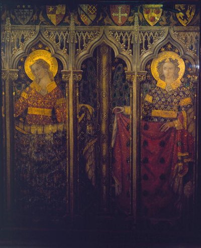 Angeli, ricostruzione di un dipinto murale originariamente nella Cappella di Santo Stefano da Professor Ernest Tristram