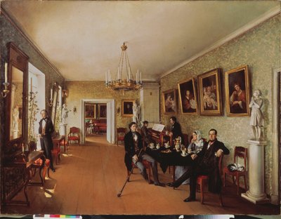Una scena di famiglia da Prokophy Egorovich Pushkaryev
