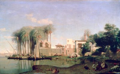 Beni Suef sul Nilo da Prosper Georges Antoine Marilhat