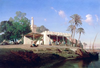 Sulle rive del Nilo, XIX secolo da Prosper Georges Antoine Marilhat