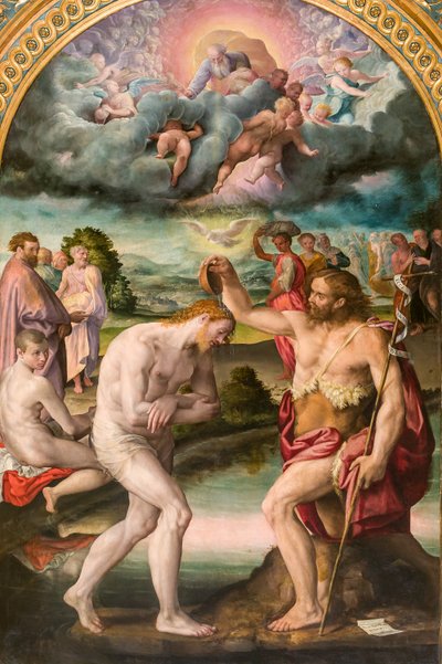 Il battesimo di Cristo da parte di Giovanni da Prospero Fontana