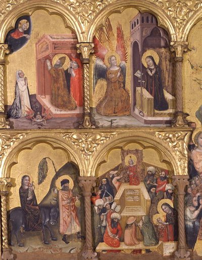 Polittico della Dormizione della Vergine, (dettaglio) da Pseudo Jacopino di Francesco