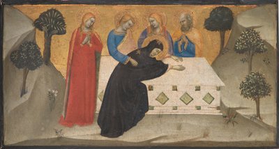 La Vergine svenuta e le tre Marie al sepolcro di Cristo da Puccio di Simone