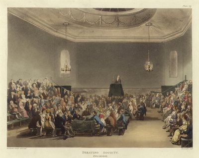 Società di dibattito da Pugin and Rowlandson