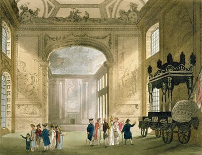Ospedale di Greenwich da Microcosmo di Londra di Ackermann da Pugin and Rowlandson