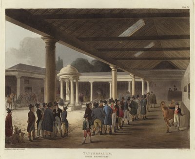 Il Deposito di Cavalli di Tattersall da Pugin and Rowlandson
