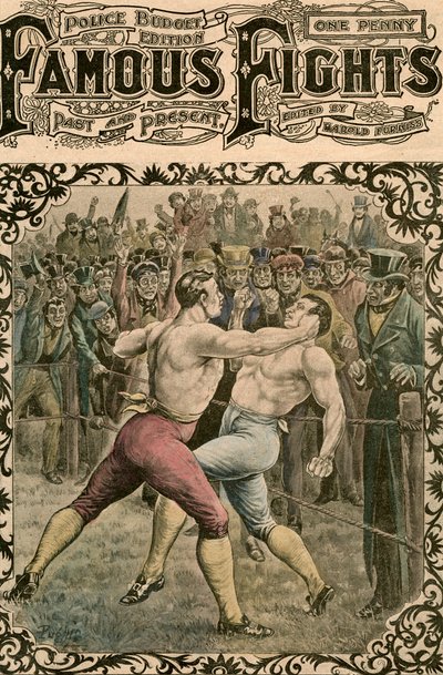 Combattimento tra Dick Curtis e Jack Perkins, 1828, fine XIX o inizio XX secolo da Pugnis