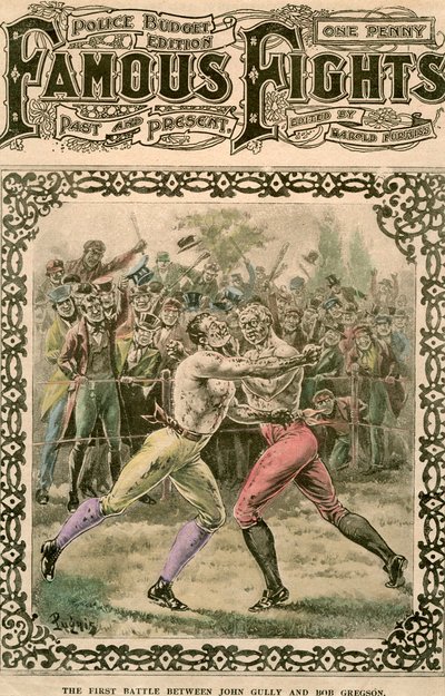 Il primo scontro tra John Gully e Bob Gregson, 1807 fine XIX o inizio XX secolo da Pugnis