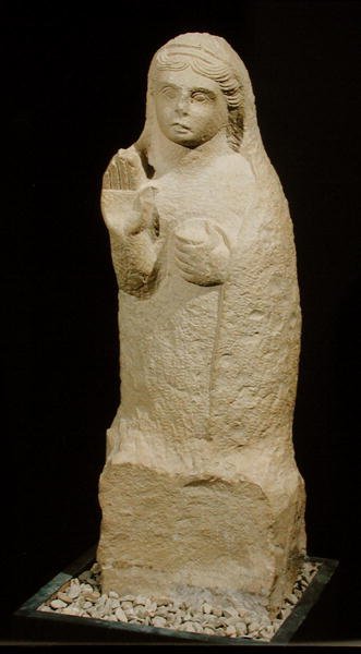 Stele funeraria a forma di statuetta, IV-III secolo a.C. da Punic Punic