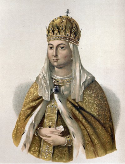 Ritratto di Eudossia Strechnieva, moglie dello zar Michele I di Russia da Pyotr Fyodorovich Borel