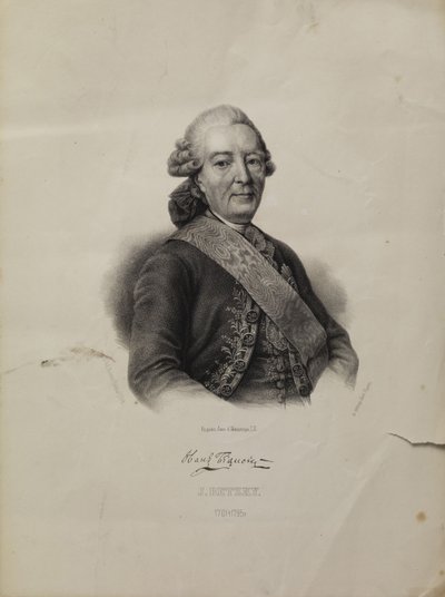 Ritratto di Ivan Ivanovich Betskoi 1704-1795 da Pyotr Fyodorovich Borel