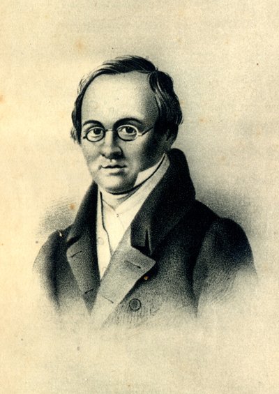 Ritratto del poeta Anton A. Delvig 1798-1831 da Pyotr Fyodorovich Borel
