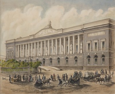La Biblioteca Pubblica Imperiale a San Pietroburgo, 1840s da Pyotr Fyodorovich Borel
