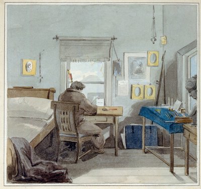 Al lavoro. Nella casa di Pavel Nashchokin (Mosca) da Pyotr Fyodorovich Sokolov