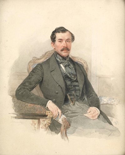 Ritratto di Massimiliano de Beauharnais, 3º Duca di Leuchtenberg da Pyotr Fyodorovich Sokolov