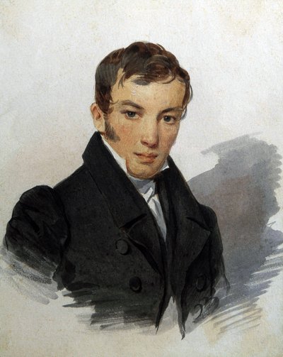 Ritratto del poeta Vasilij Žukovskij da Pyotr Fyodorovich Sokolov