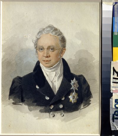 Ritratto del conte Charles Robert de Nesselrode da Pyotr Fyodorovich Sokolov