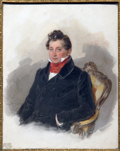 Ritratto del decabrista Mikhail Vielgorsky da Pyotr Fyodorovich Sokolov