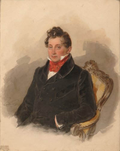 Ritratto del conte Matvey Yuryevich Vilyegorsky 1794-1866, 1840s da Pyotr Fyodorovich Sokolov