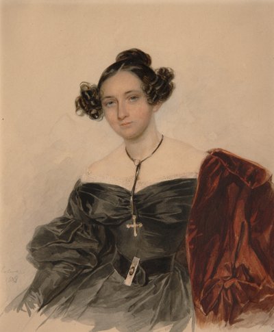 Ritratto della contessa Nadezhda Ivanovna Golitsyna 1796-1868, nata contessa Kutaysova, 1832 da Pyotr Fyodorovich Sokolov