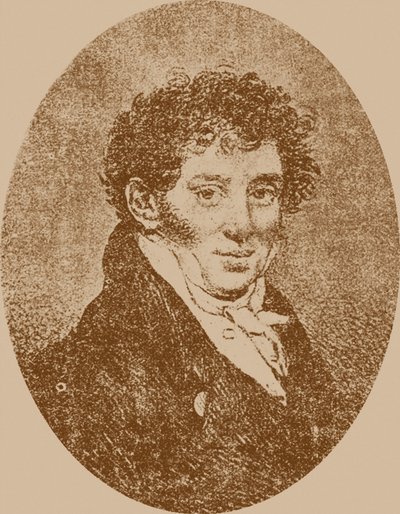 Ritratto del compositore e chitarrista Andrei Osipovich Sychra 1773-1850 da Pyotr Fyodorovich Sokolov