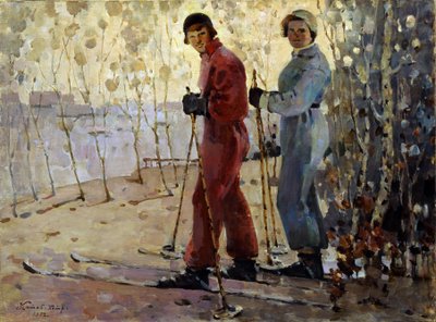Gli sciatori da Pyotr Ivanovich Kotov