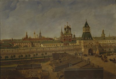 Le porte di Ilyinsky a Mosca, metà del XIX secolo da Pyotr Ivanovich Moiseyev