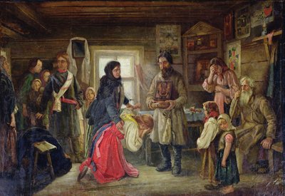 Prima del matrimonio, c. 1900 da Pyotr Ivanovich Tselebrovski