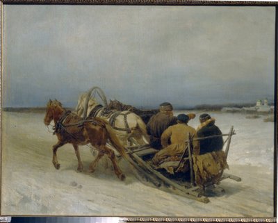 Troika in inverno da Pyotr Petrovich Sokolov