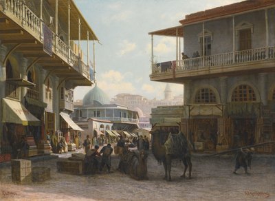 Vista di Tiflis, 1874 da Pjotr ​​​​Petrowitsch Wereschtschagin