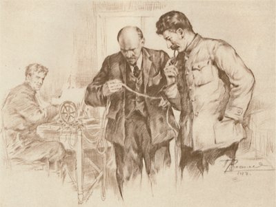 Lenin e Stalin al filo diretto, 1918, 1939 da Pyotr Vasilyev