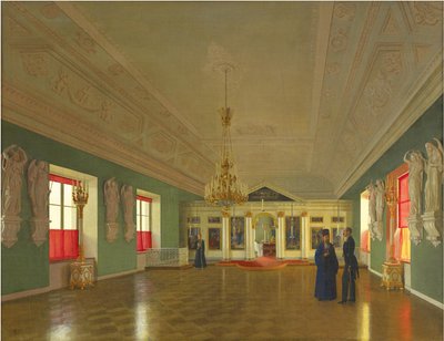 Interno della Chiesa del Palazzo di San Alessandro Nevsky, Palazzo Anichkov, San Pietroburgo, 1850 da Pyotr Vasilyevich Tutukin