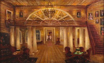 La casa dei Larin. Scenografia per l