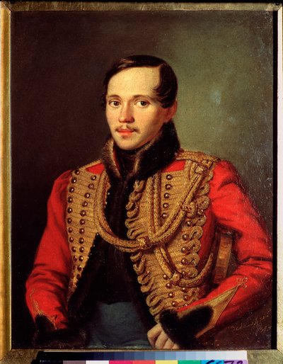 Ritratto del poeta Mikhail Lermontov (1814-1841) da Pyotr Yefimovich Zabolotsky
