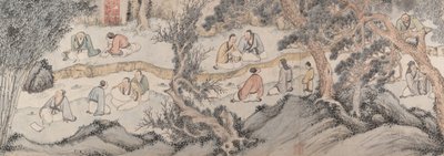 Riunione al Padiglione delle Orchidee, databile al 1560 da Qian Gu