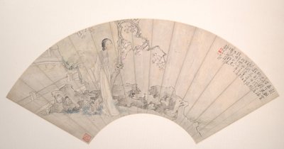 Una Bellezza, datato 1876 da Qian Huian