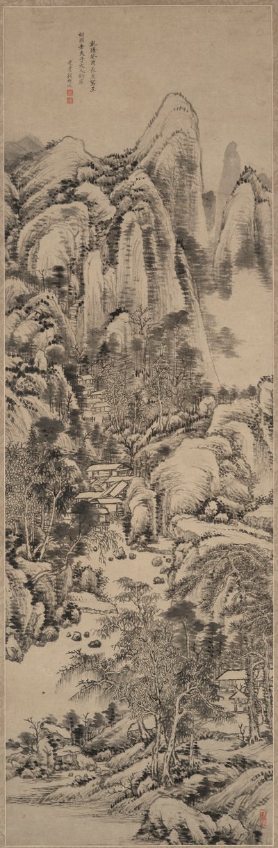 Paesaggio nello Stile di Huang Gongwang da Qian Weicheng