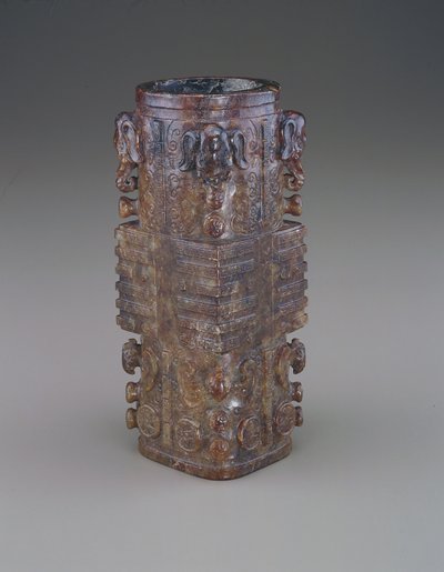 Cong (giada) da Qing Dynasty Chinese School