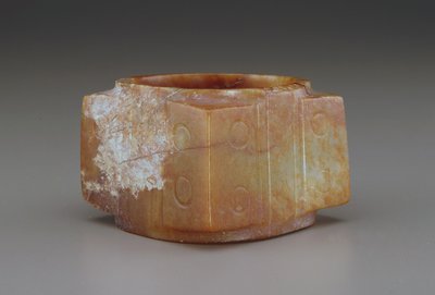 Cong (giada (nefrite)) da Qing Dynasty Chinese School