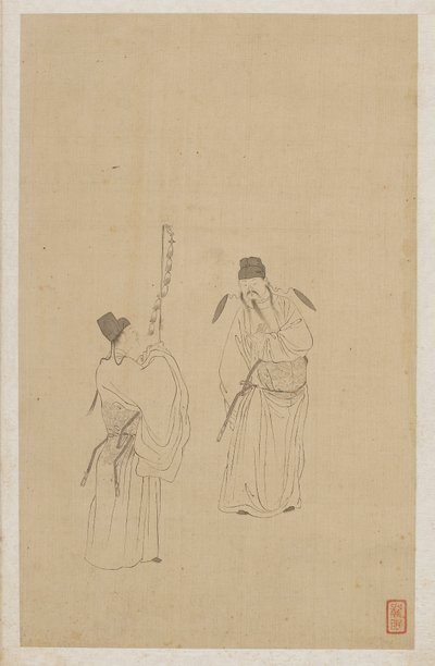 Figure da Qing Dynasty Chinese School