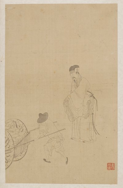 Figure da Qing Dynasty Chinese School