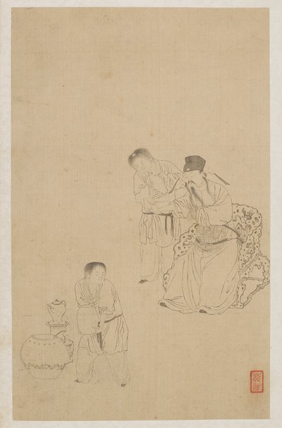 Figure da Qing Dynasty Chinese School