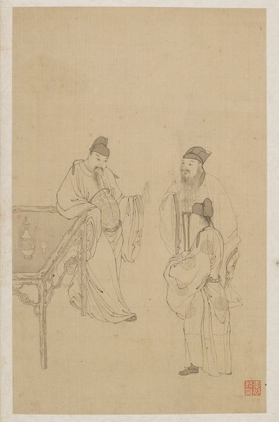 Figure da Qing Dynasty Chinese School